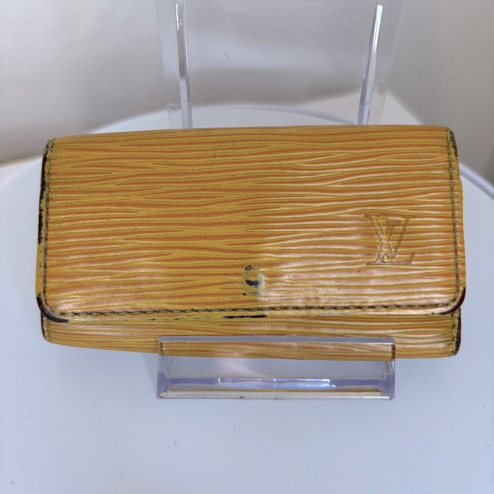 Louis Vuitton Yellow Epi Leather Key Holder
